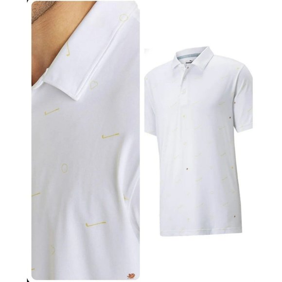 Puma Cloudspun Love Golf Club Polo Golf Shirt 533854-03 - Men's Size XL - NWT - Picture 2 of 6